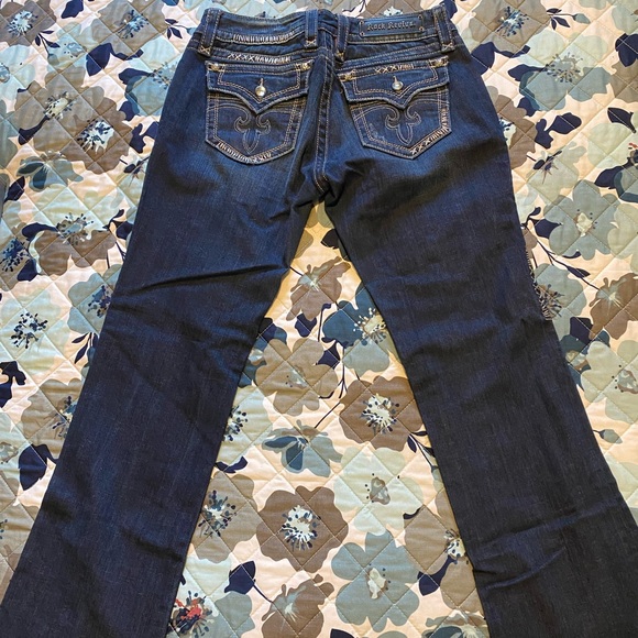 Rock Revival Dark Blue Boot Cut Jeans - Picture 2 of 4